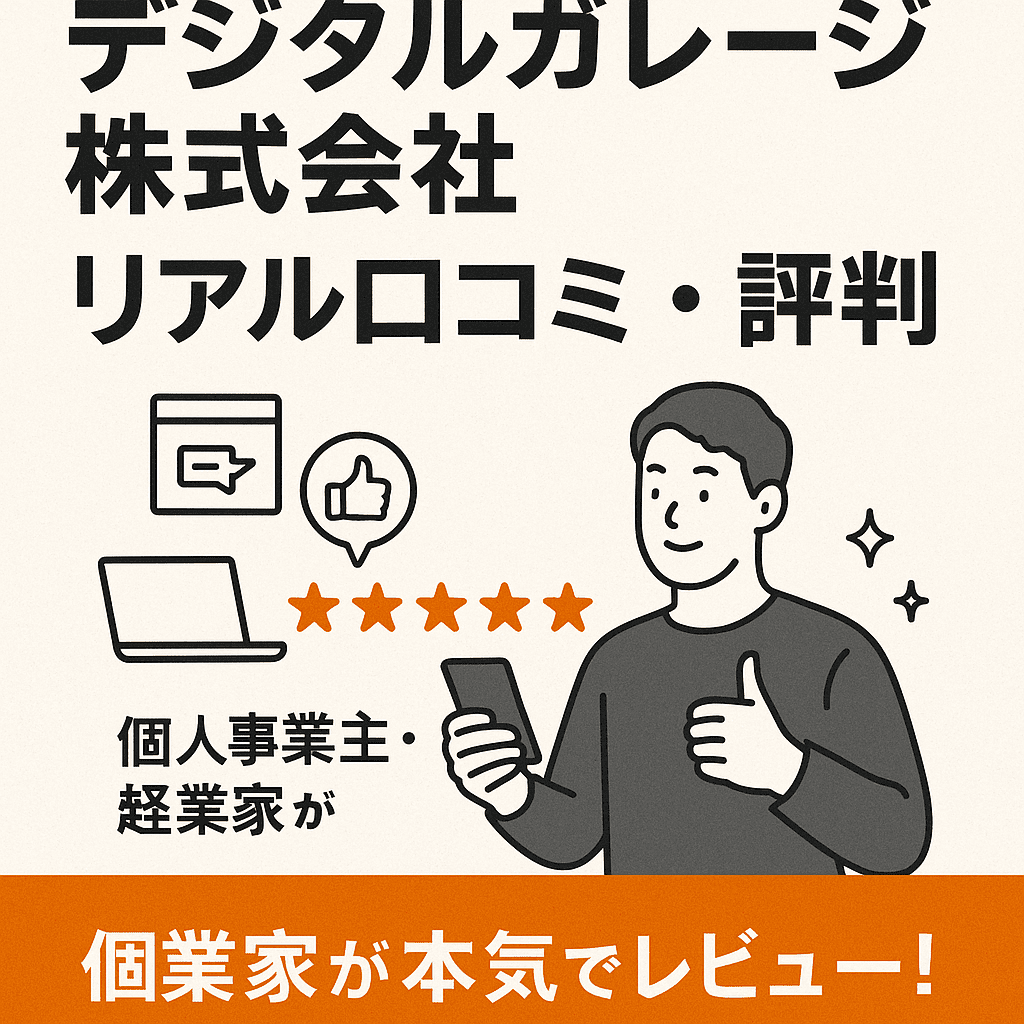 デジタルガレージ株式会社のリアル口コミ・評判｜個人事業主・起業家が本気でレビュー！