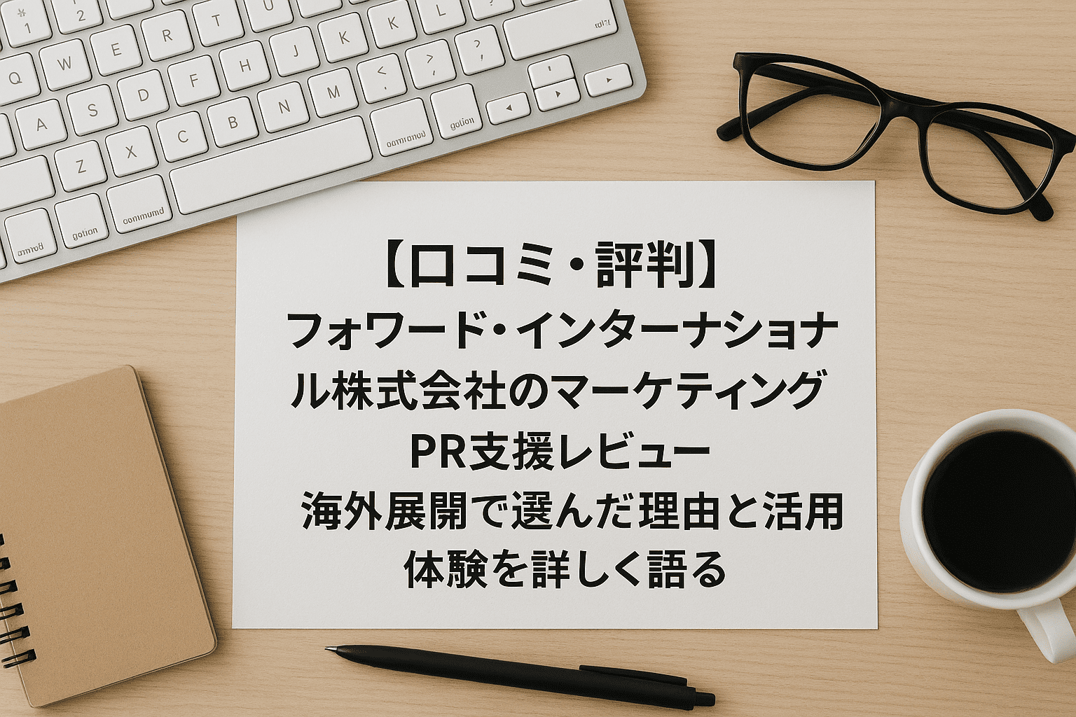 【口コミ・評判】フォワード・インターナショナル株式会社のマーケティング・PR支援レビュー｜海外展開で選んだ理由と活用体験を詳しく語る