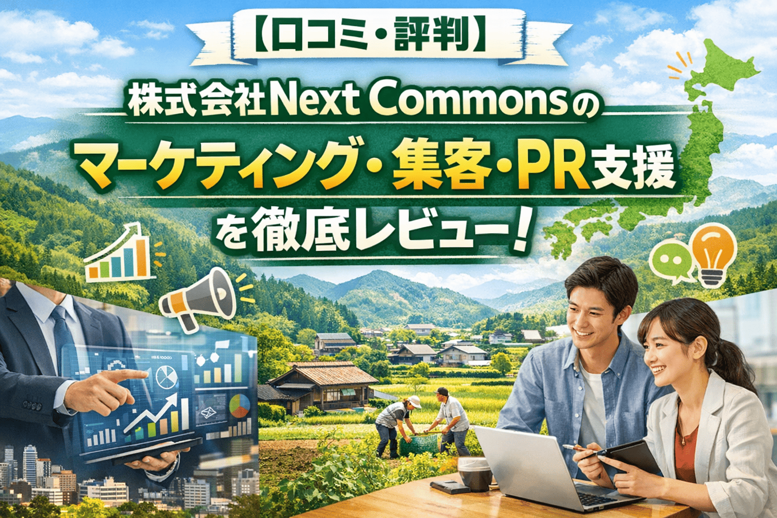 【口コミ・評判】株式会社Next Commonsのマーケティング・集客・PR支援サービスを徹底レビュー！地方創生・起業支援の新たな切り札とは？