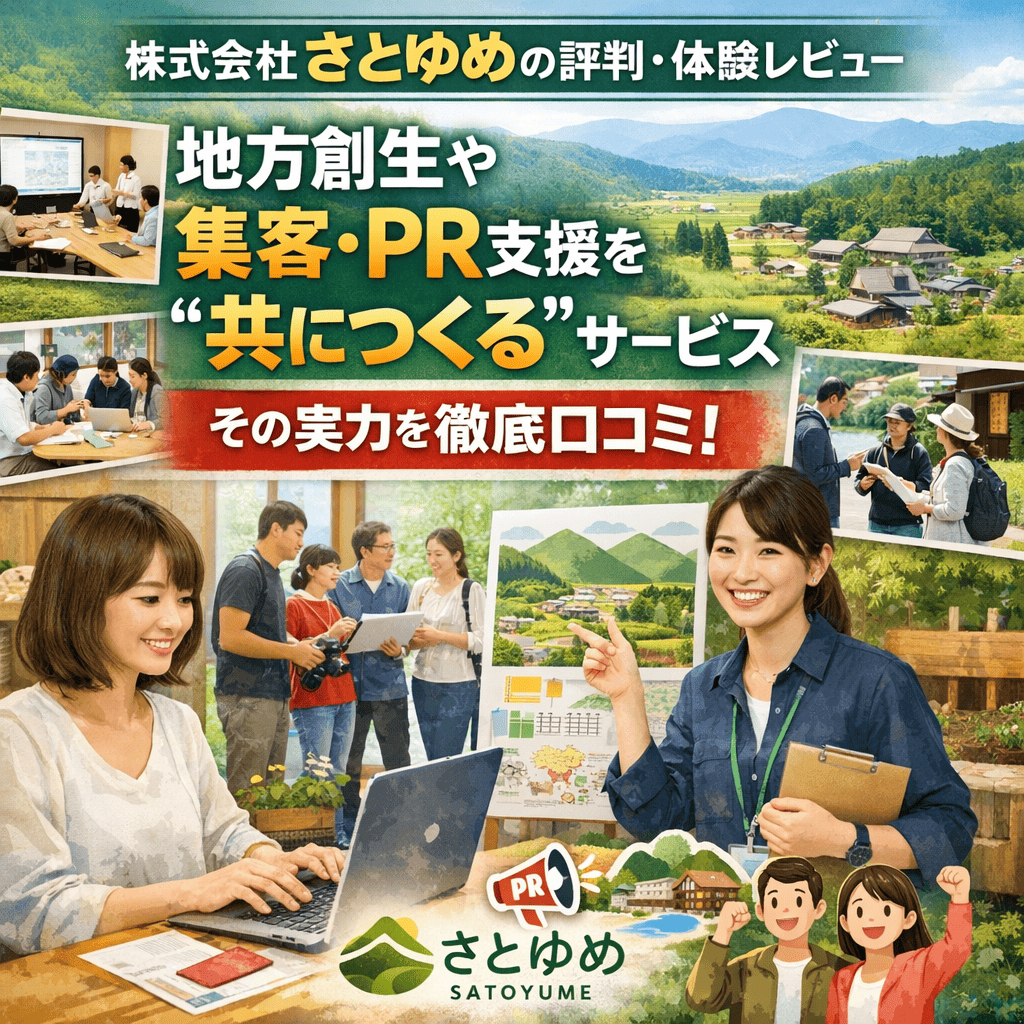 株式会社さとゆめの評判・体験レビュー：地方創生や集客・PR支援を“共につくる”サービス、その実力を徹底口コミ！