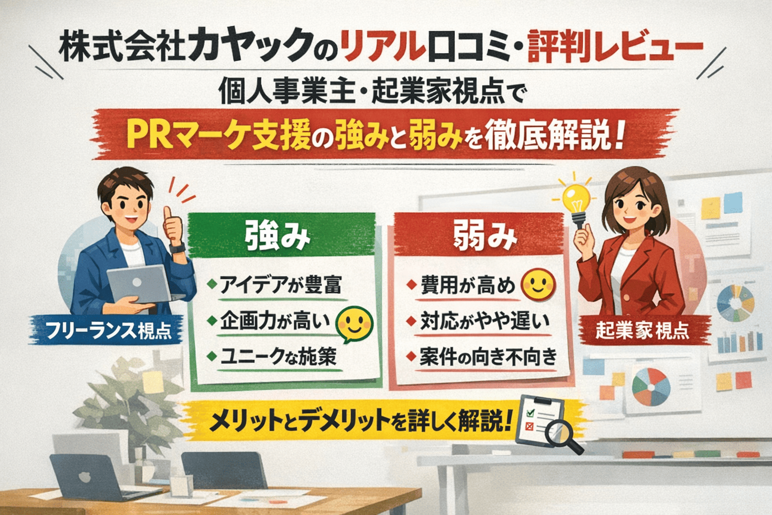 株式会社カヤックのリアル口コミ・評判レビュー｜個人事業主・起業家視点でPRマーケ支援の強みと弱みを徹底解説！